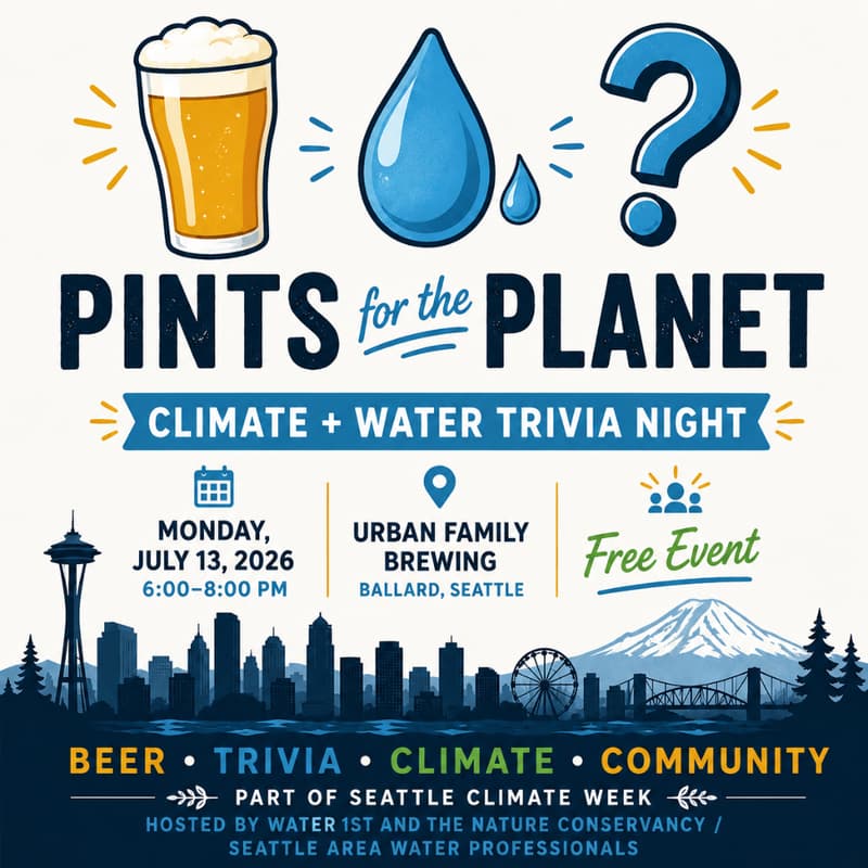 Cover Image for 🍺 Pints for the Planet: Climate and Water Trivia Night