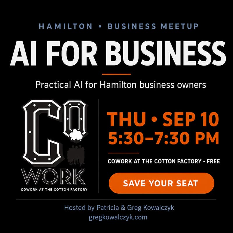 Cover Image for AI for Business Hamilton Meetup