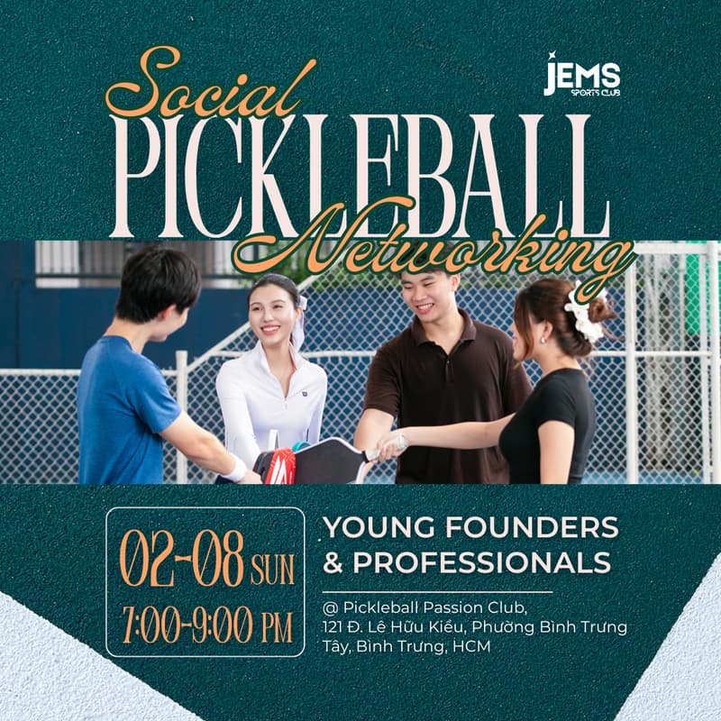 Cover Image for JEMS Pickleball Social - Young Founders & Professionals