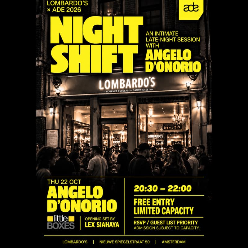 Cover Image for Lombardo’s ADE Night Shift x Angelo D'Onorio (Little Boxes)