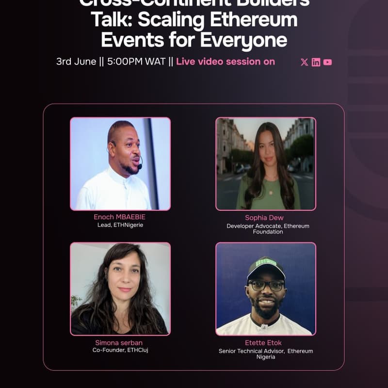 Cover Image for Cross-Continent Builders Talk: Scaling Ethereum Events for Everyone