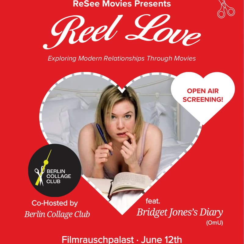 Cover Image for ReSee Movies and Berlin Collage Club Present: Bridget Jones' Diary Outdoor Movie Screening & Art Social Mixer