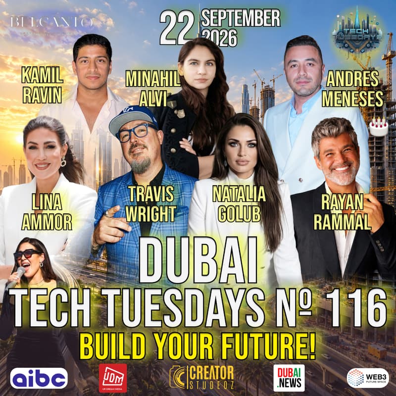 Cover Image for Dubai Tech Tuesdays No. 116 - Build Your Future Edition + Andres Meneses Birthday!