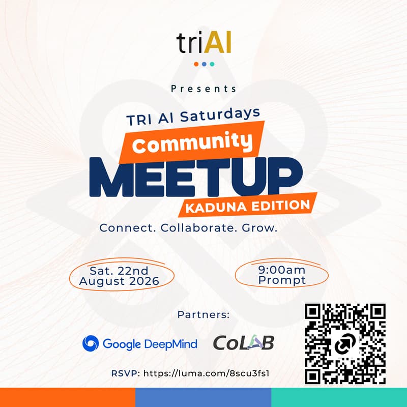 Cover Image for TRI AI Saturdays Community Meetup (Kaduna Edition)