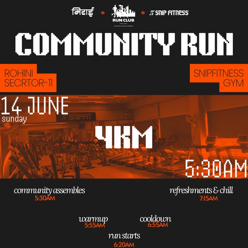 Cover Image for MIRAI x NORTH-DELHI RUN CLUB x SNIPFITNESS