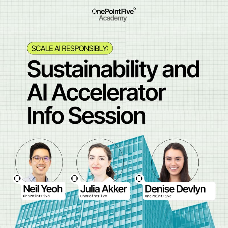Cover Image for Scale AI Responsibly: Sustainability and AI Accelerator Info Session