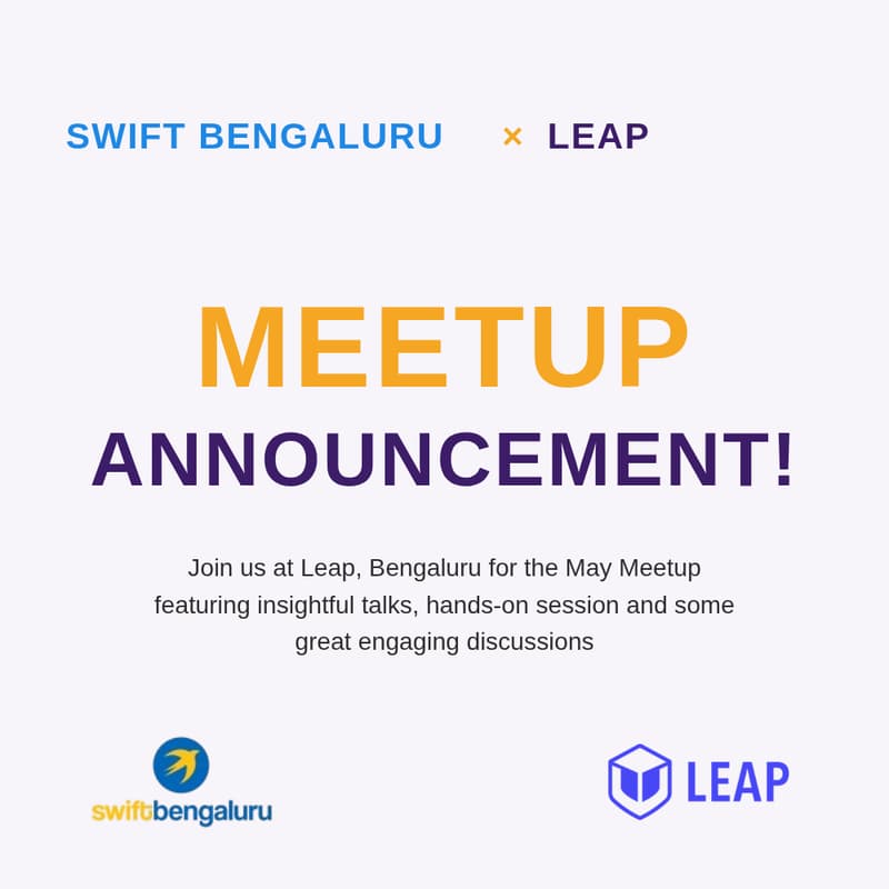 Cover Image for Swift Bengaluru × Leap
