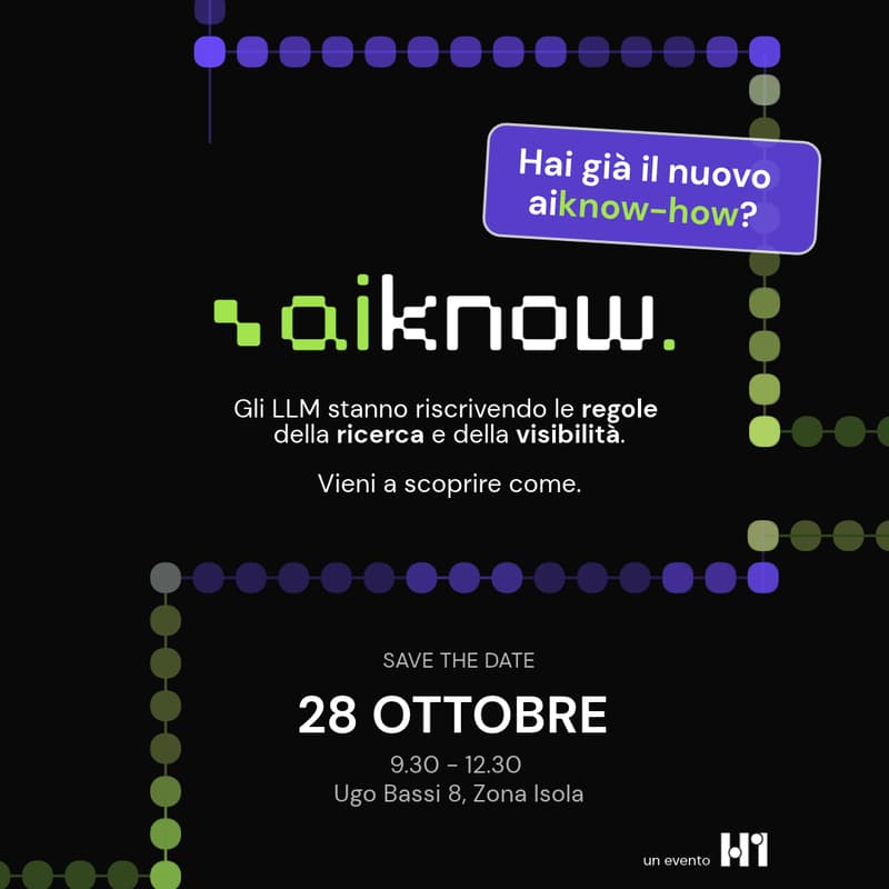 Cover Image for Evento H1 | Aiknow 2026 - Milano