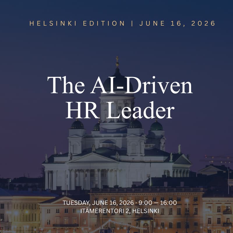 Cover Image for The AI-Driven HR Leader · Helsinki Edition