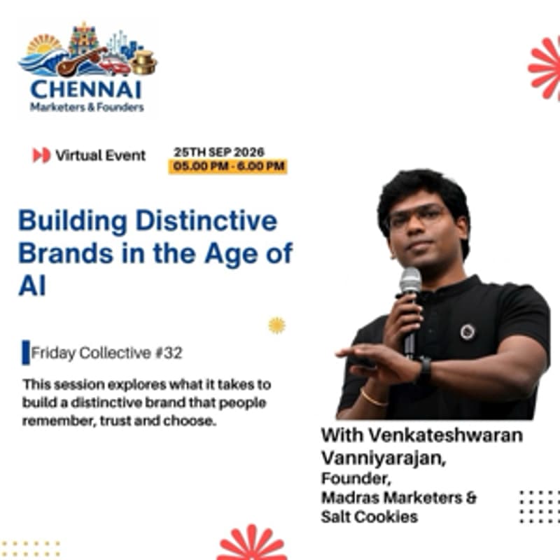 Cover Image for CMF: Building Distinctive Brands in the Age of AI w/ Venkateshwaran Vanniyarajan | Friday Collective #32