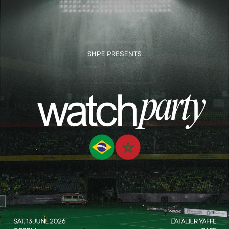 Cover Image for World Cup Watch Party + Mentor Mixer (Brazil vs Morocco)
