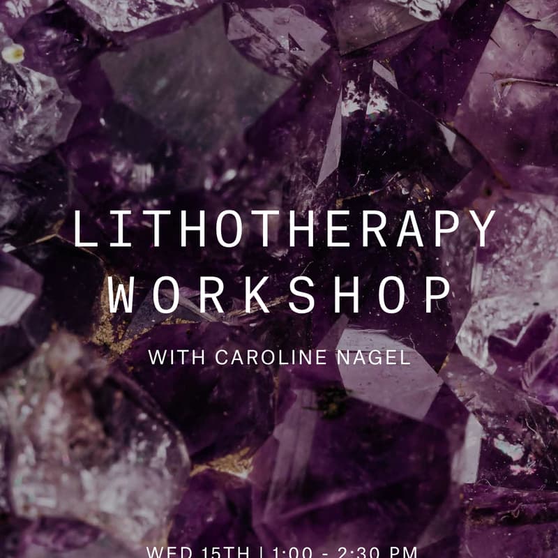 Cover Image for LITHOTHERAPY Workshop with Caroline