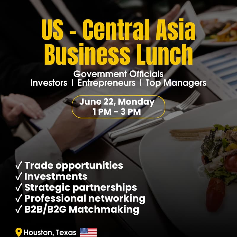 Cover Image for US-Central Asian Business Lunch & Matchmaking