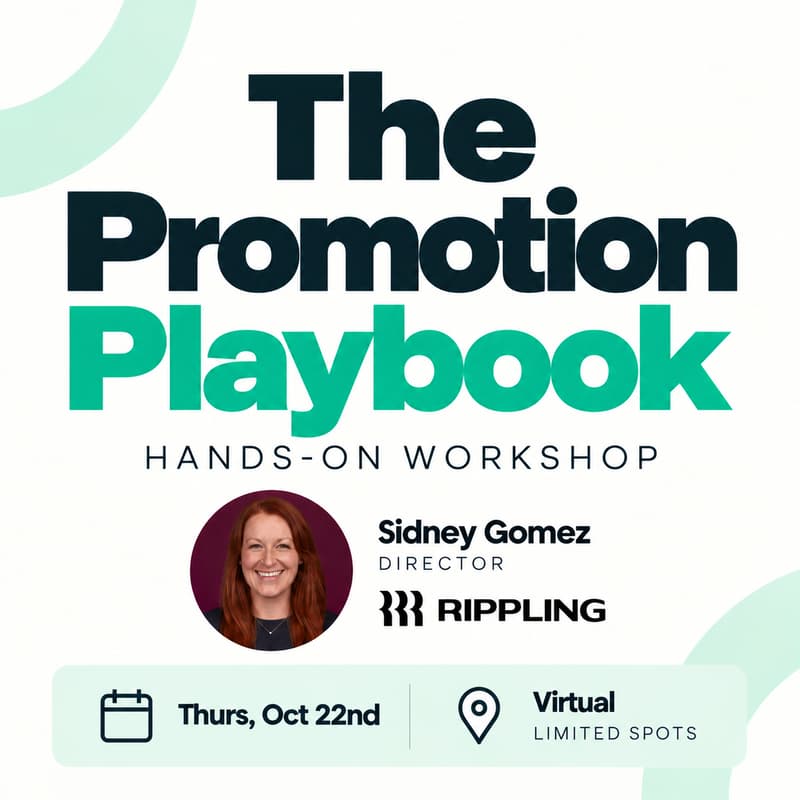 Cover Image for The Promotion Playbook: Turning Impact Into Advancement