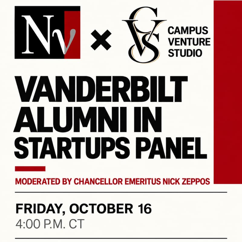 Cover Image for Vanderbilt Alumni in Startups Panel