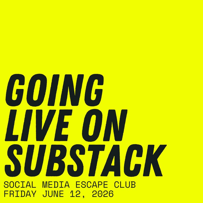 GOING LIVE ON SUBSTACK · Zoom · Luma