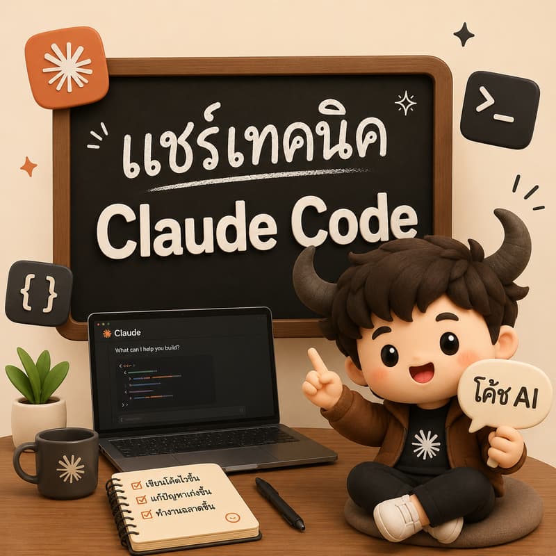 Cover Image for แชร์เทคนิค Claude Code