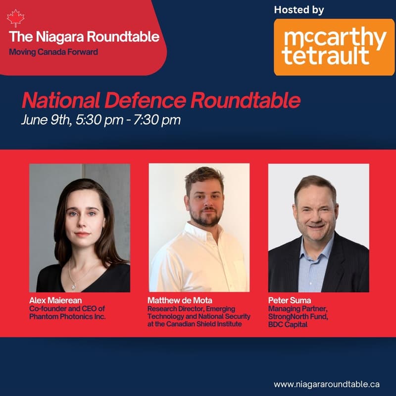 Cover Image for National Defence Roundtable - Imagining Canada's Defence Industry in the Next 10 Years