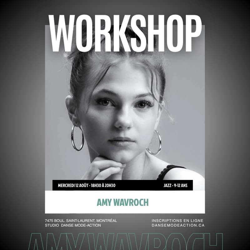 Cover Image for Amy Wavroch - Workshop Jazz - 9-12 ans