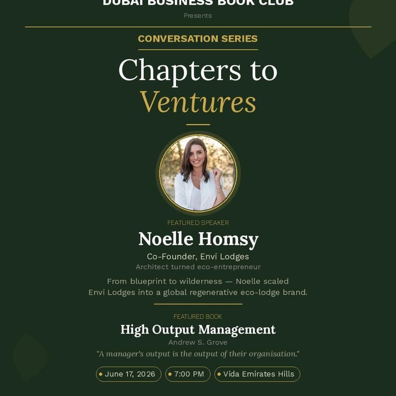Cover Image for Chapters to Ventures - Dubai Business Book Club Fireside Chat