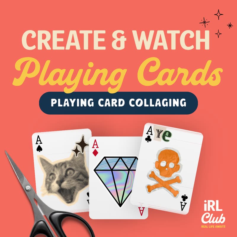 Cover Image for ♠️ Create & Watch: Playing Card Collaging