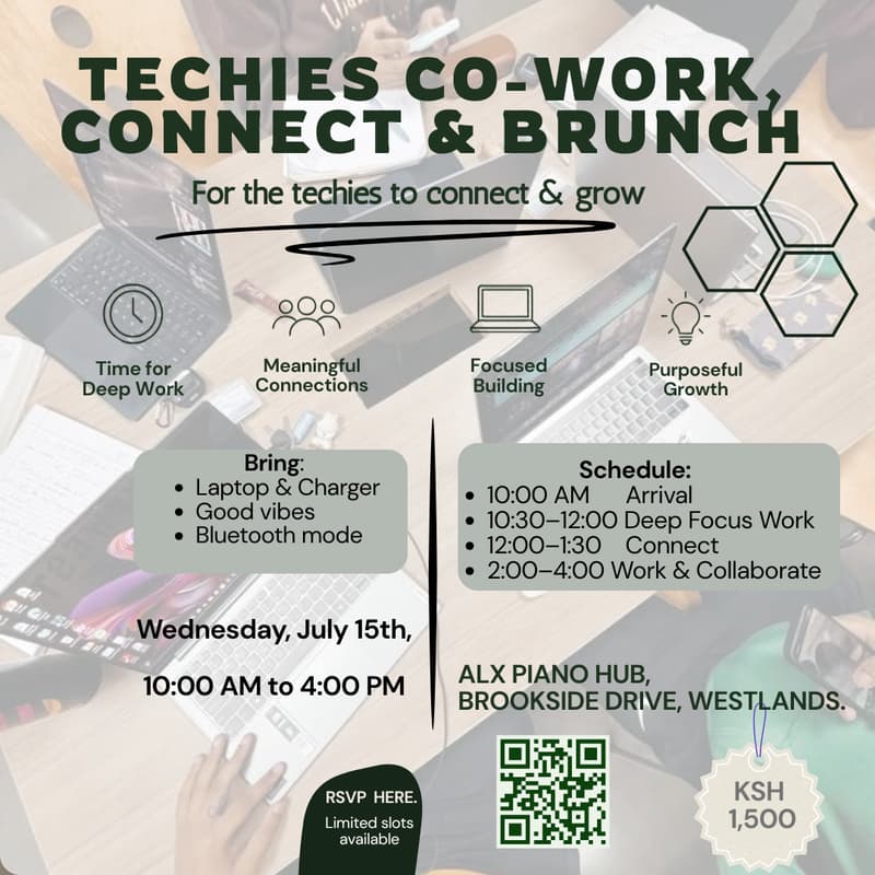 Cover Image for Techies Co-work. Connect. & Brunch