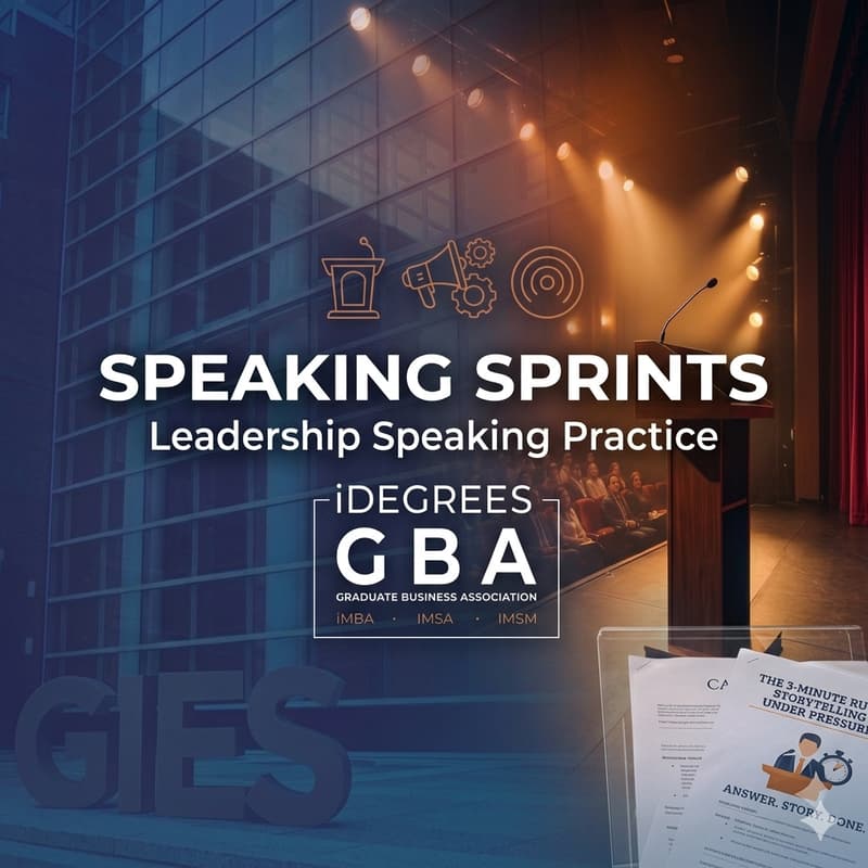 Cover Image for iGBA Speaking Sprints: Leadership Speaking Practice