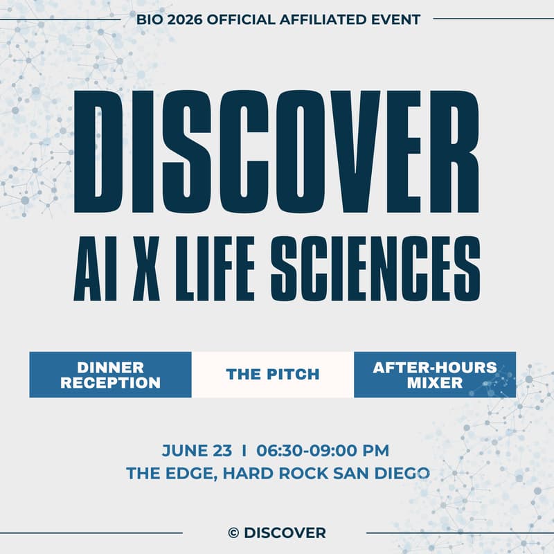 Cover Image for DISCOVER AI X LIFE SCIENCES (BIO 2026 San Diego)