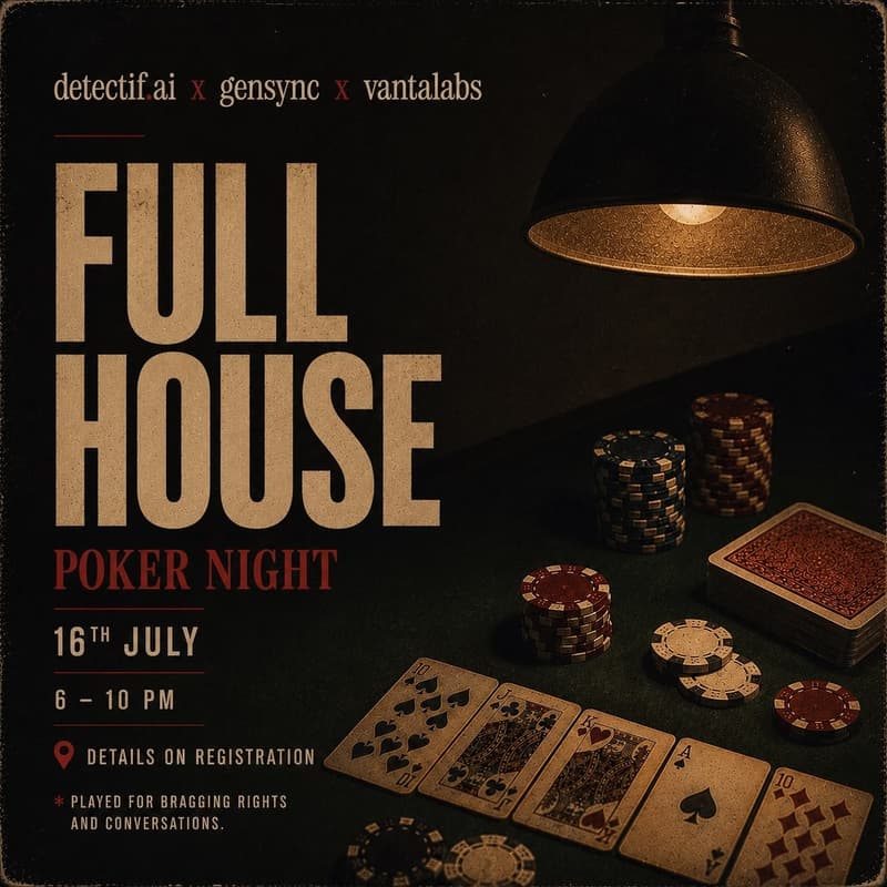 Cover Image for Full House Poker Night (Founders x Researchers x Creatives)