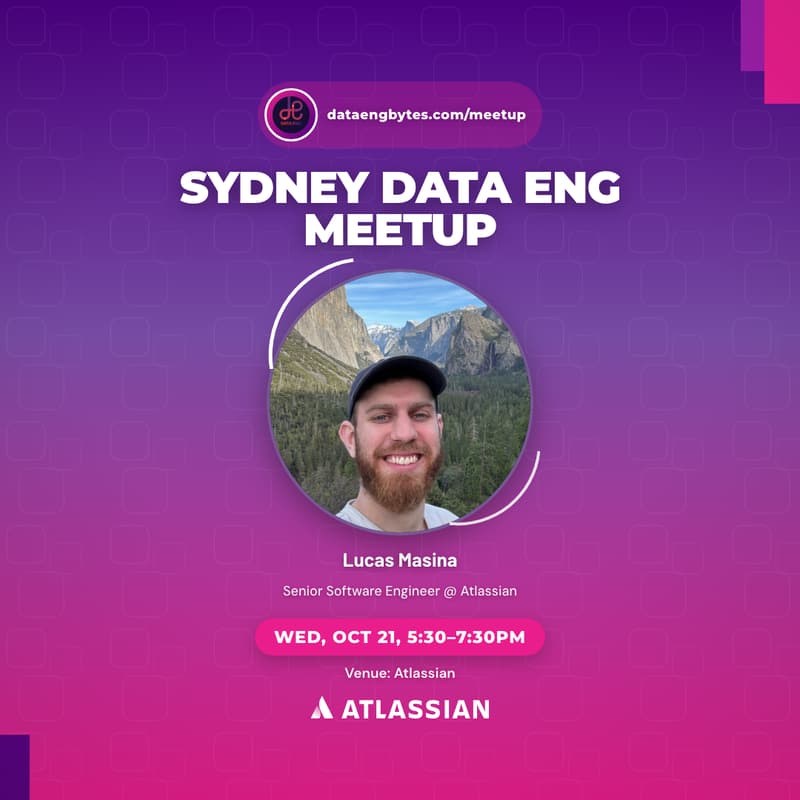 Cover Image for Sydney Data Eng meetup, October Edition
