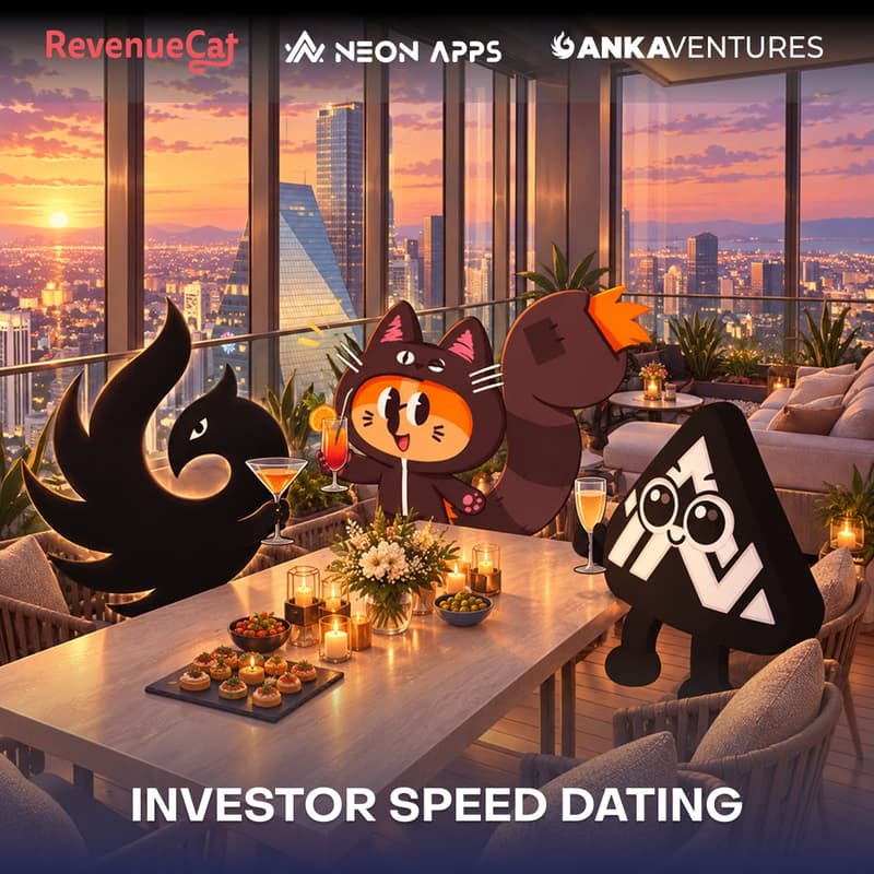 Cover Image for RevenueCat × Anka Ventures × Neon Apps Investor Speed Dating