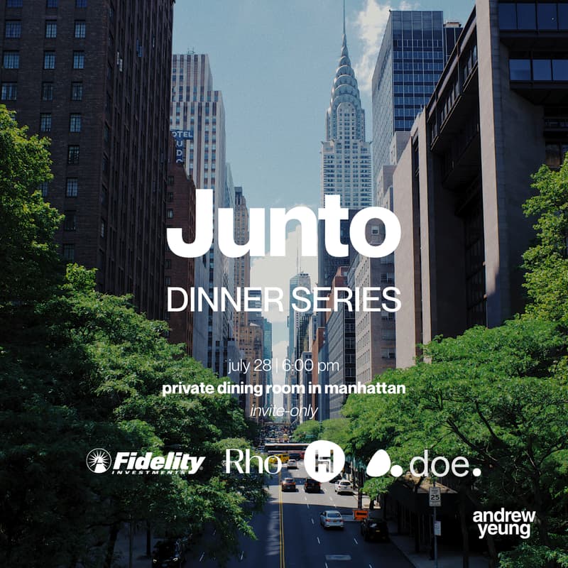 Cover Image for Junto Founder Dinner (Hosted by Andrew & Friends)