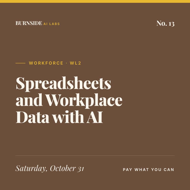 Cover Image for Spreadsheets and Workplace Data with AI