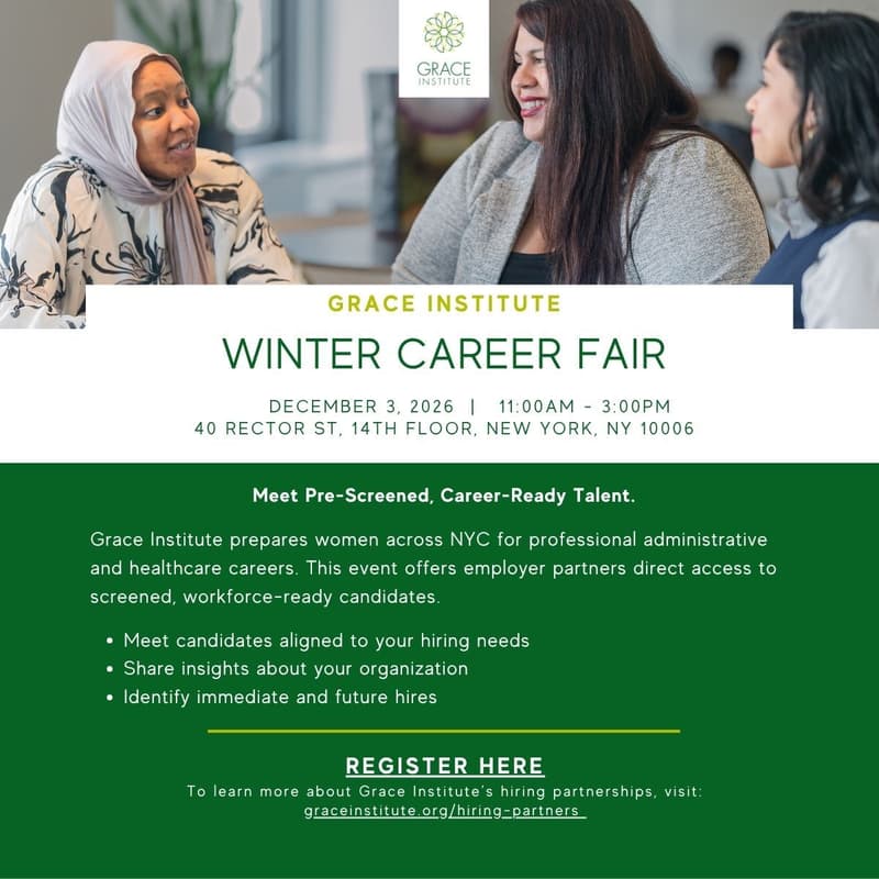 Cover Image for Grace Institute Winter Career Fair