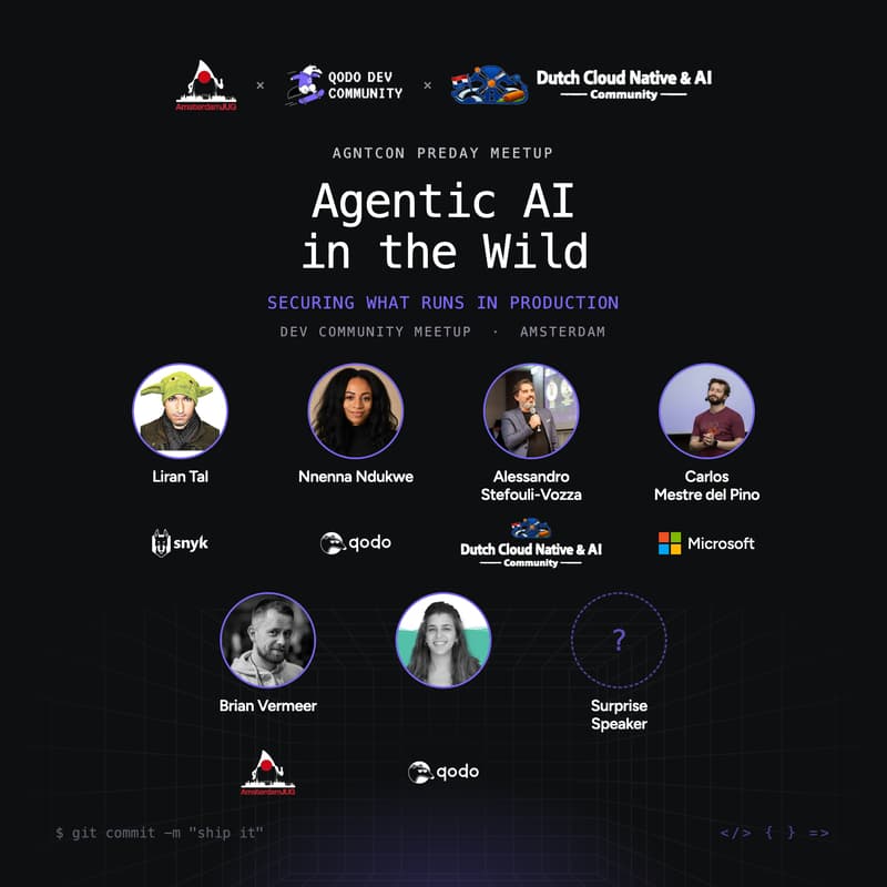 Cover Image for AGNTCon Preday Meetup - Agentic AI in the Wild: Securing What Runs in Production
