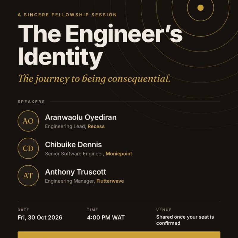 Cover Image for Sincere Fellowship Developer’s Meet up