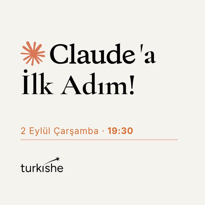 Cover Image for Claude'a İlk Adım