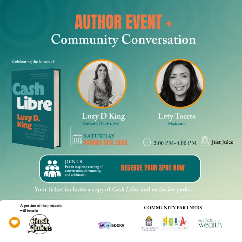 Cover Image for Cash Libre Activation + Book Signing Event