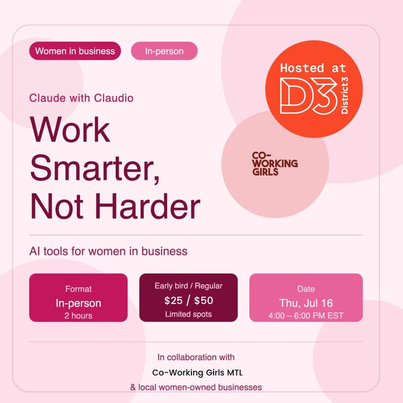 Cover Image for Claude with Claudio : AI Tools for Women in Business