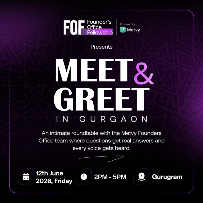 Cover Image for Meet & Greet By Founder's Office Fellowship