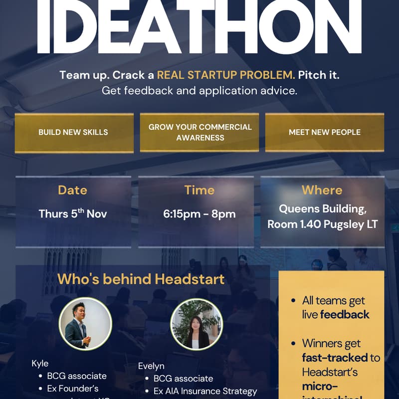 Cover Image for Ideathon: Bristol Campus x Headstart