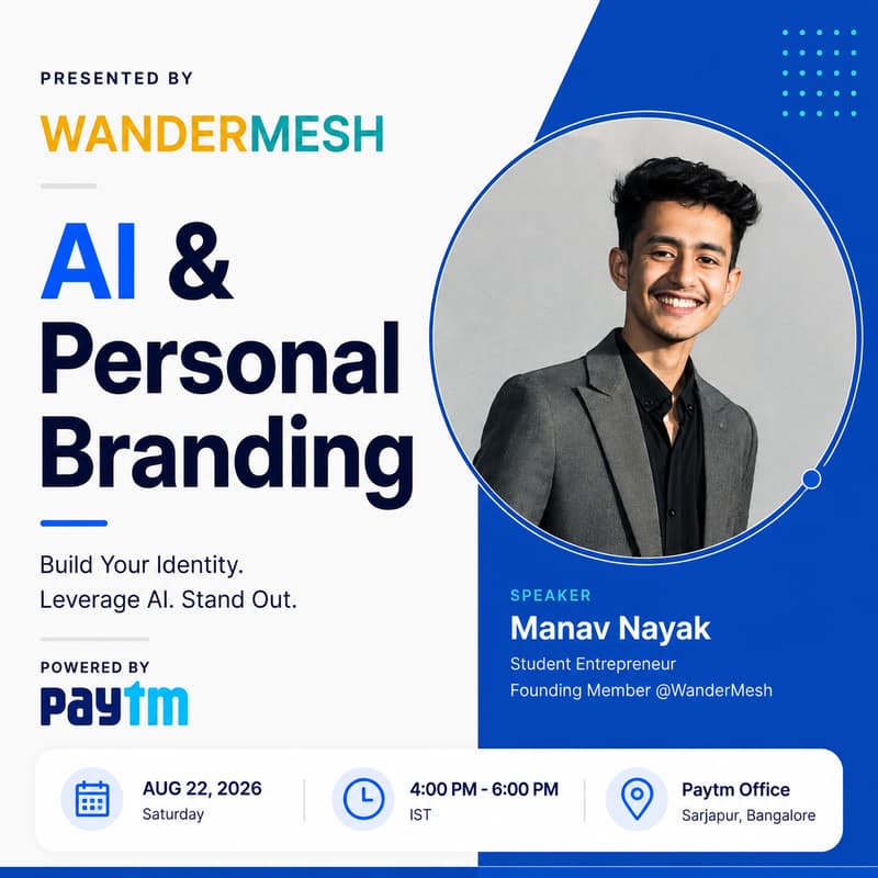 Cover Image for AI & Personal Branding @ Paytm Office, Bangalore
