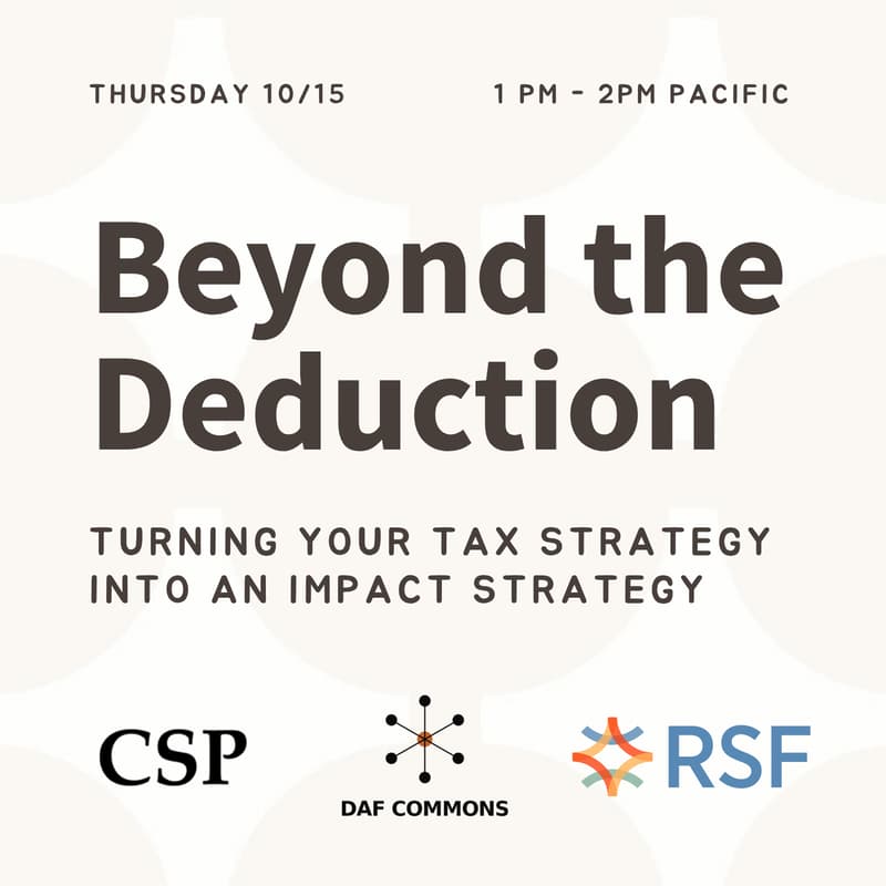 Cover Image for Beyond the Deduction: Turning Your Tax Strategy into an Impact Strategy