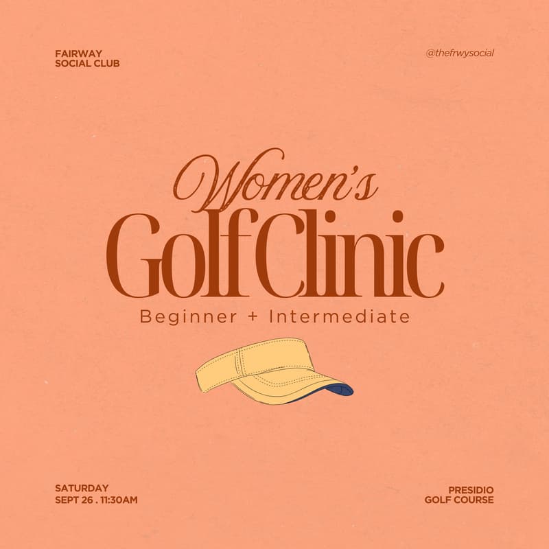 Cover Image for Women's Beginner & Intermediate Golf Clinic 🧡🍂