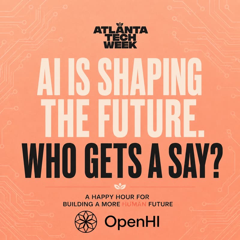 Cover Image for Happy Hour: AI Is Shaping the Future. Who Gets a Say?