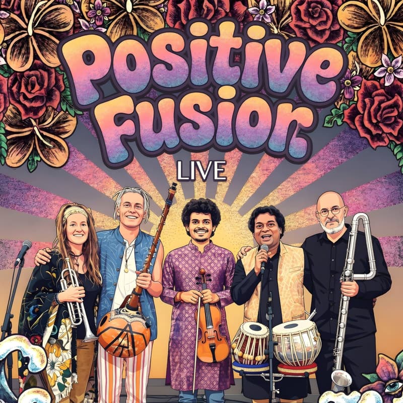 Cover Image for Live at Wanakam: Positive Fusion (Amsterdam • Kolkata • Mysore)