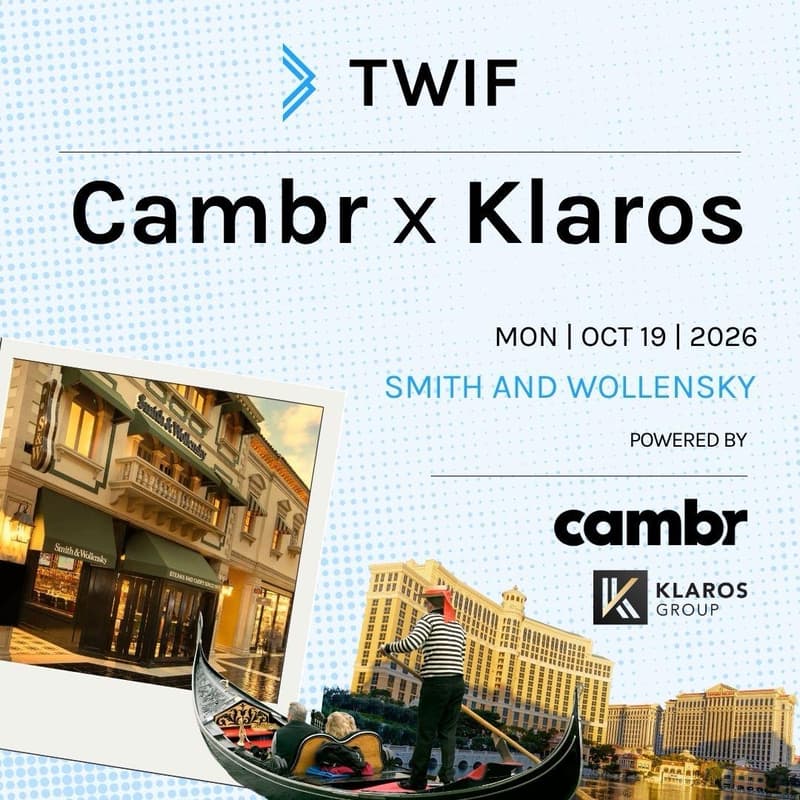 Cover Image for TWIF, Cambr and Klaros: Bank Leaders & Deposit Innovators Money20/20 Event