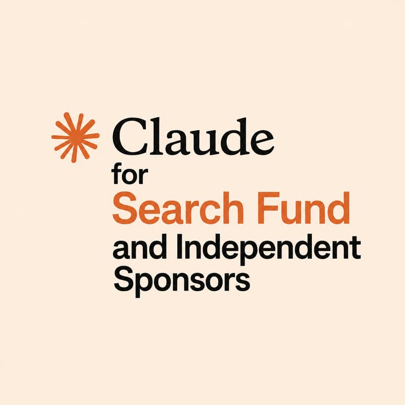Cover Image for Claude for Search Fund & ETA Engine