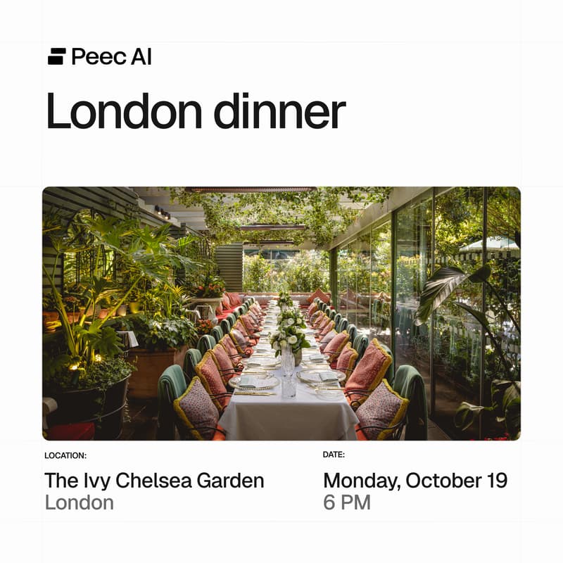 Cover Image for Peec AI Dinner · London