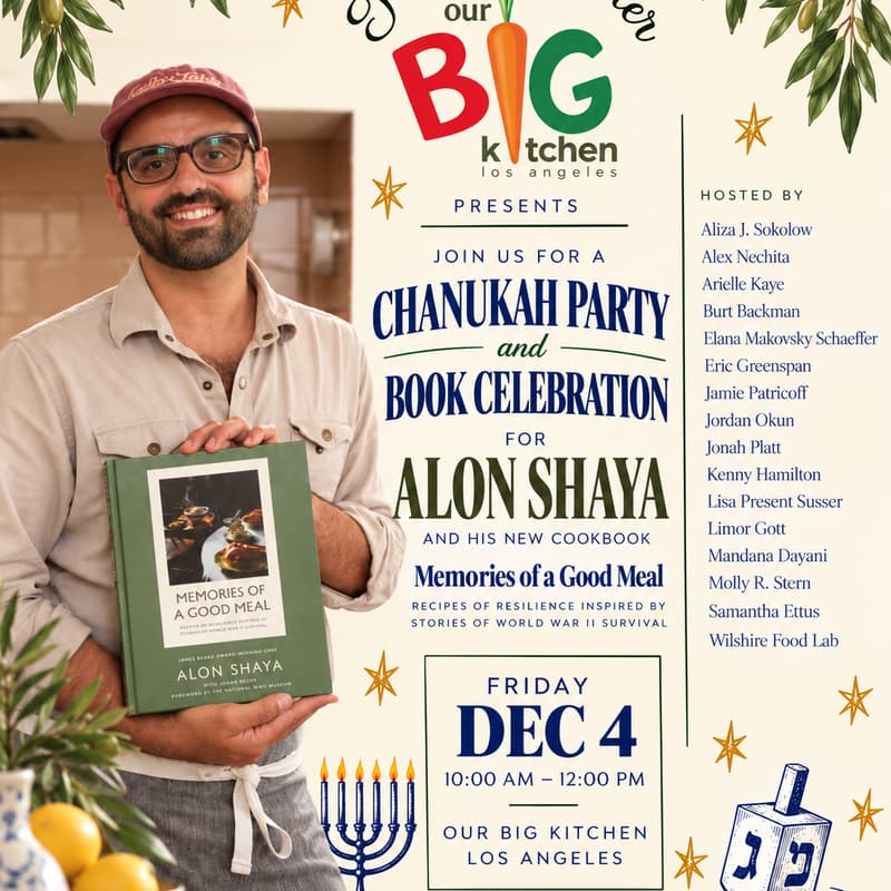 Cover Image for Alon Shaya Book & Chanukah Party!